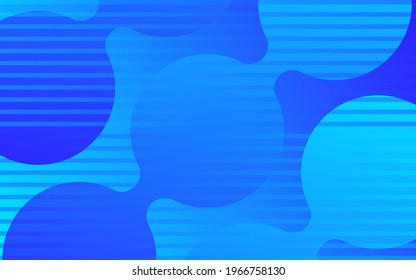 Blue abstract geometric trendy background for web design, cover art or brochure. Modern graphic design