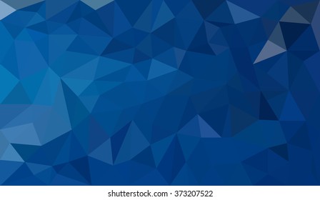 Blue abstract geometric triangular polygon style illustration graphic background