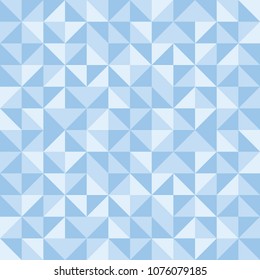 Blue Abstract Geometric Vector Seamless Repeat Pattern Background