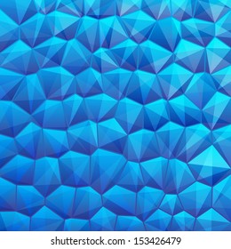 Blue abstract geometrical backdrop with sexangle, triangle shapes with copy space for your text, sign. Blank template swatches square format. Vector illustration clip-art web design element 10 eps