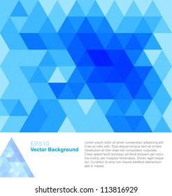 Blue abstract geometrical background