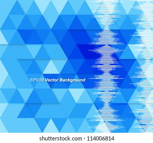 Blue abstract geometrical background