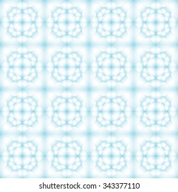 Blue abstract geometrical background. Vector seamless pattern.