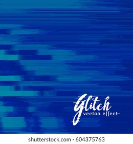 blue abstract glitch background design