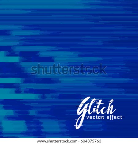 blue abstract glitch background design