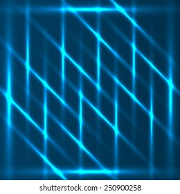 Blue abstract glowing diagonal lines background