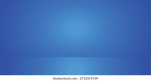 Fondo De Gradiente Abstractas Azul Con Resplandor Central Y Líneas Curvas Sutiles Para Proyectos De Diseño