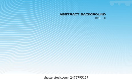 Blue abstract gradient background with curve line for backdrop or presentation