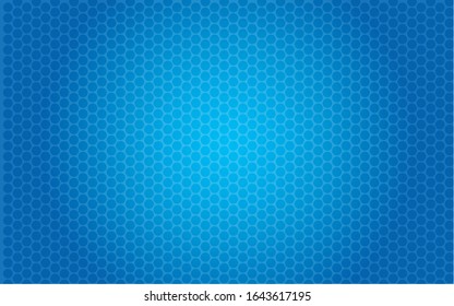 Blue abstract gradient background. Gradient dotted background going from bright blue in the center to darker blue at the edges 