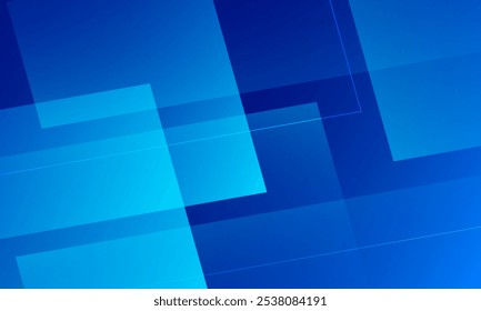 Fundo de gradiente abstrato azul. Composição de formas dinâmicas. Ilustração vetorial