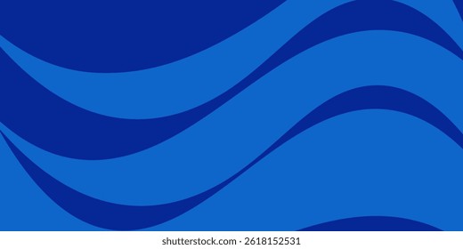 Blue abstract gradient background. Fluid shapes composition. Vector illustration