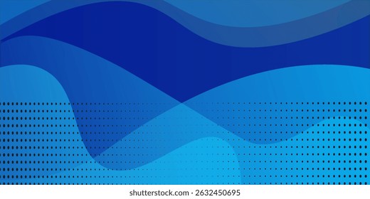 Blue abstract gradient background. Fluid shapes composition. Vector illustration