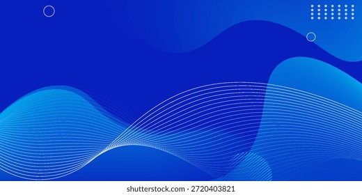 Fondo de gradiente abstracto azul. Composición de Formas fluidas. Ilustración vectorial