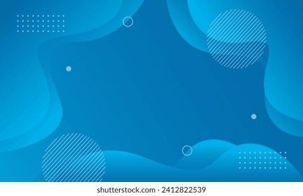 Blue Abstract Gradient Background Modern Liquid Wave Design For Wallpaper Vector