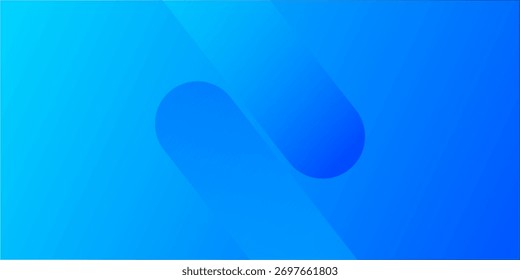 Blue Abstract Gradient Background With Soft Overlays And Round Shapes For Tech And Design