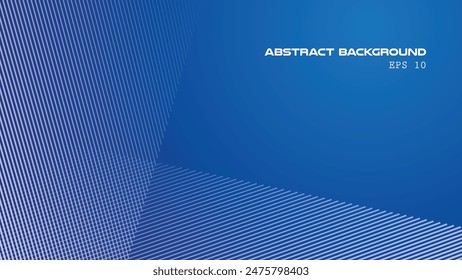 Blue abstract gradient background with stripes line for backdrop or presentation