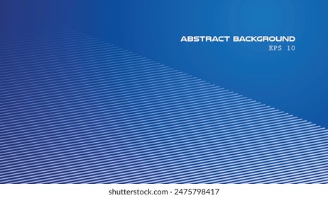 Fondo de degradado abstracto azul con línea de rayas para el fondo o la presentación