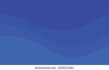 Blue Abstract Gradient Background Vector - Editable Modern Wavy Pattern Design