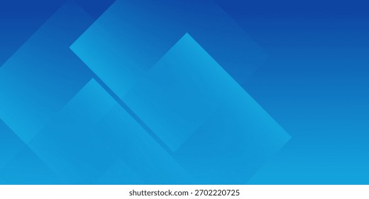 Blue abstract gradient diagonal rectangle background design