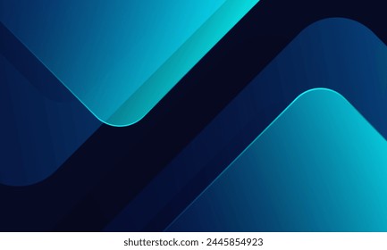 Blue abstract gradient shapes background. Vector illustration