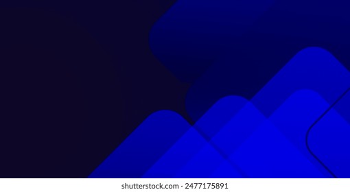 Fondo de Formas de degradado abstracto azul. Ilustración vectorial
