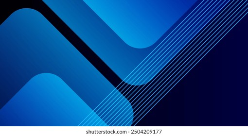 Fondo de Formas de gradiente abstracto azul. Ilustración vectorial 