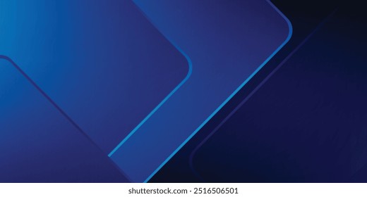 Fondo de Formas de gradiente abstracto azul. Ilustración vectorial