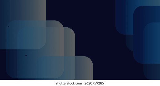 Fondo de Formas de gradiente abstracto azul. Ilustración vectorial