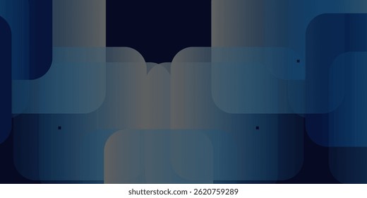 Blue abstract gradient shapes background. Vector illustration