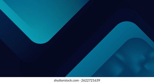 Blue abstract gradient shapes background. Vector illustration