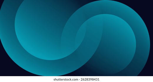 Blue abstract gradient shapes background. Vector illustration