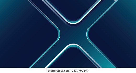 Blue abstract gradient shapes background. Vector illustration
