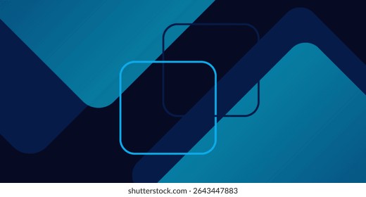 Plano de fundo de formas de gradiente abstrato azul. Ilustração vetorial