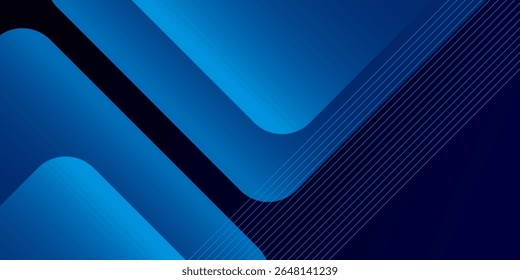 Blue abstract gradient shapes background. Vector illustration
