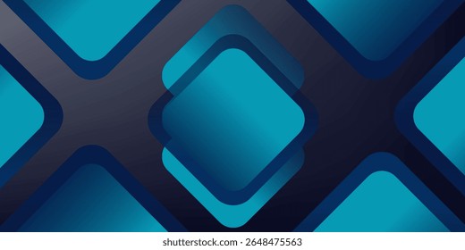 Blue abstract gradient shapes background. Vector illustration