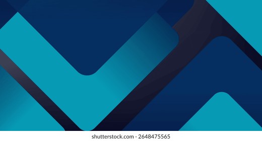 Blue abstract gradient shapes background. Vector illustration