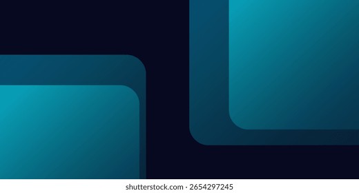 Blue abstract gradient shapes background. Vector illustration