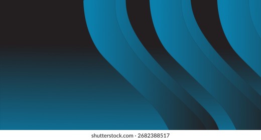 Fondo de Formas de gradiente abstracto azul. Ilustración vectorial