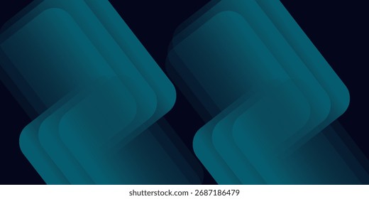 Blue abstract gradient shapes background. Vector illustration