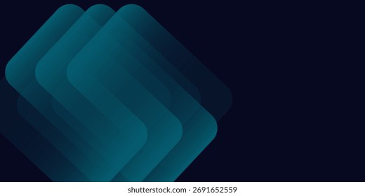 Blue abstract gradient shapes background. Vector illustration