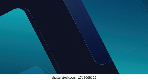 Fondo de Formas de gradiente abstracto azul. Ilustración vectorial