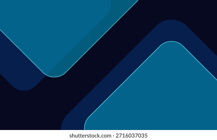 Plano de fundo de formas de gradiente abstrato azul. Ilustração vetorial