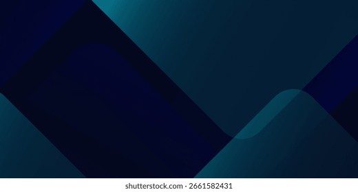 Blue abstract gradient shapes hexagon simple background. 