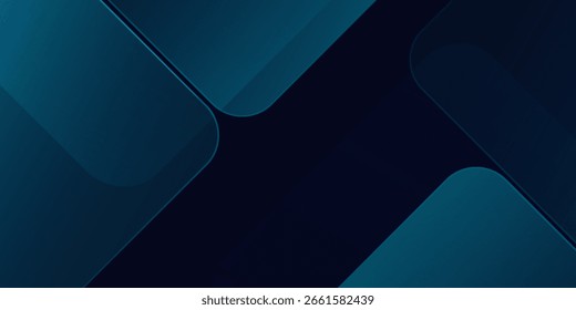 Fondo de hexágono de Formas de gradiente abstracto azul. Ilustraciones Vector moderno