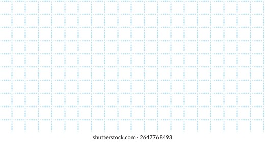 Blue abstract graph paper background isolated on white