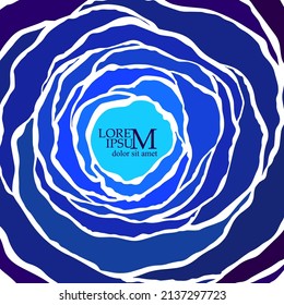 Blue abstract graphic background. Vector illustration