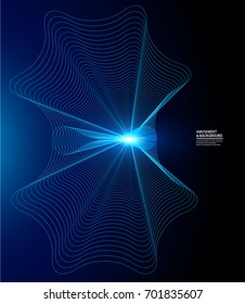 Blue abstract graphics