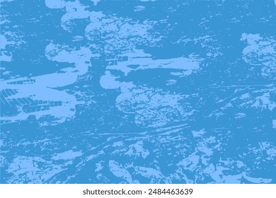 Blue abstract grunge texture vector illustration, perfect for backgrounds, design elements, and creative projects. Top view of the silhouette of the area map, landscape