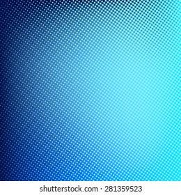  Blue abstract halftone background. Creative vector illustration