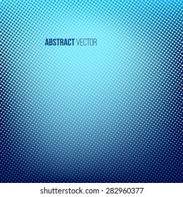  Blue abstract halftone background. Creative vector illustration